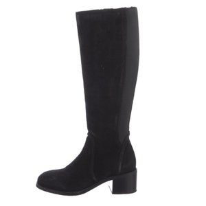 Aquatalia Suede Knee-High Riding Boots, 7.5